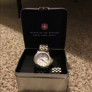 Wenger Swiss Military Date Stainless Steel Watch